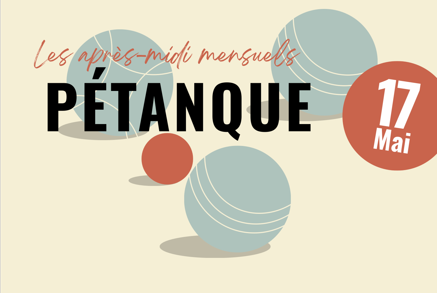 Les après-midis mensuels Pétanque