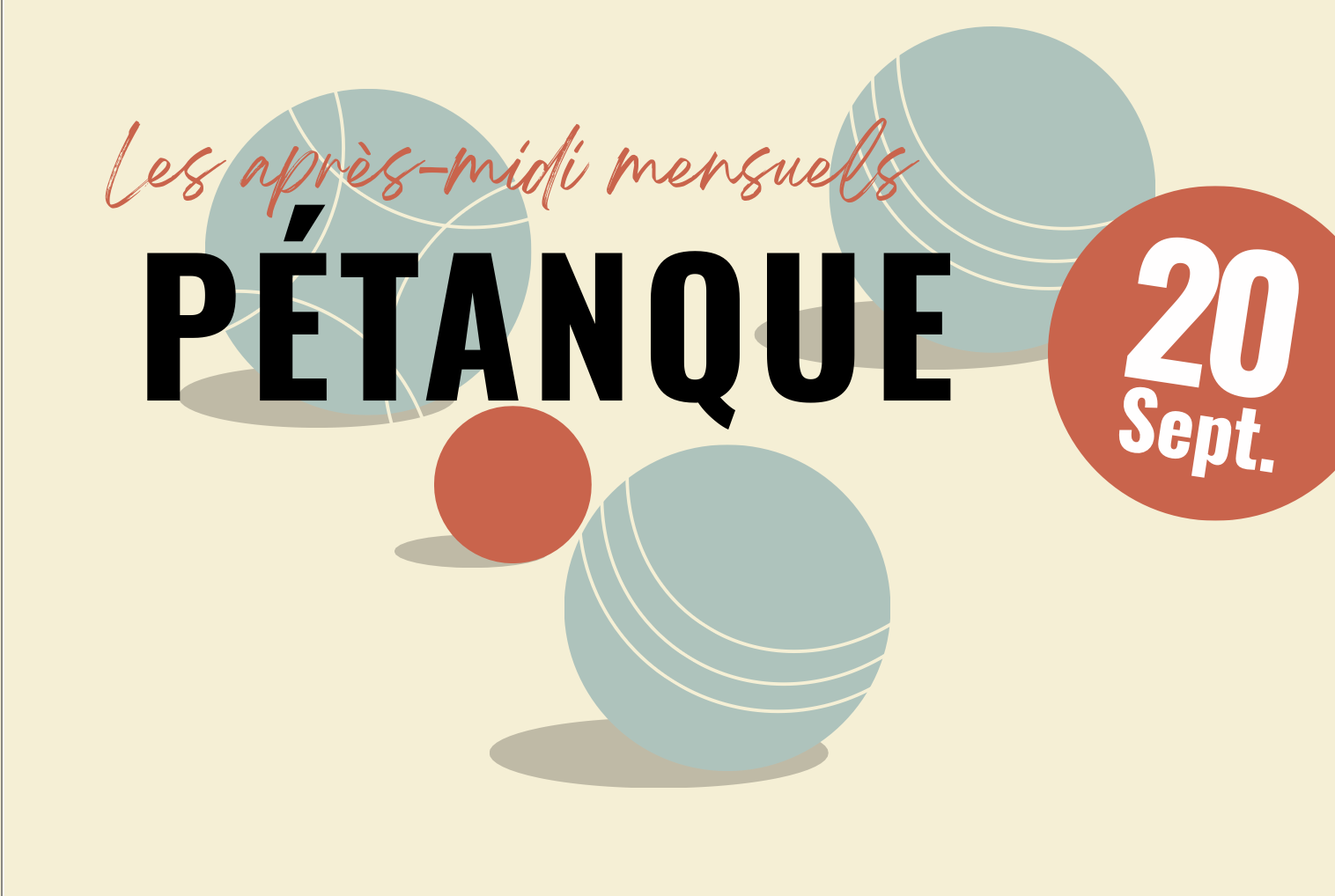 Les après-midis mensuels Pétanque